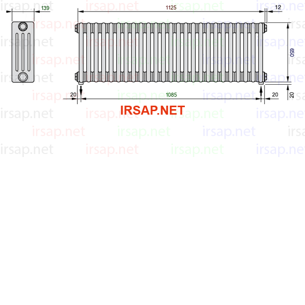Радиатор IRSAP Tesi 40650/25 T16 CL 01